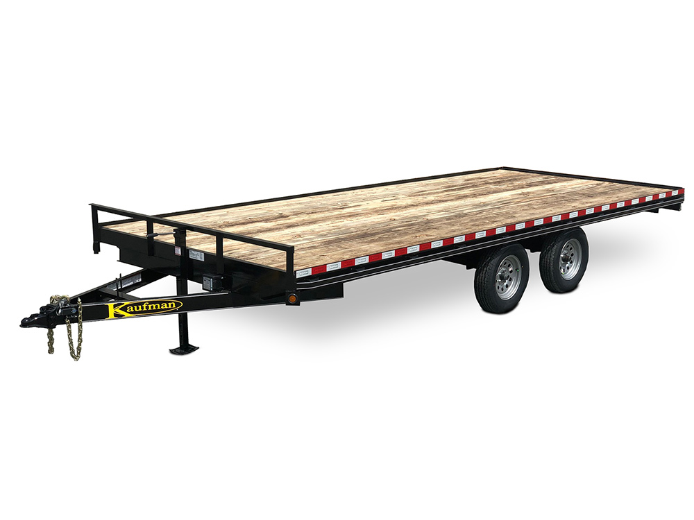 Utility Trailer Wood Floor Flatbed For Sale By Kaufman Trailers   7000 GVWR Flatbed ATV Utility Trailer DELUXE 