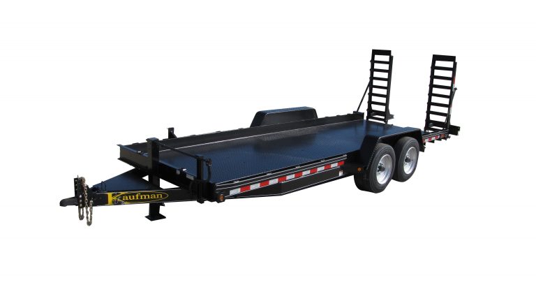 17000 GVWR Deluxe Diamond Floor Skid Steer Trailer | Kaufman